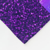Gymnastiek Meisjes Paarse Sparkle Fleece Blanket (Hoek)