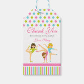 Gymnastiek Meisjes Party Favor Label Cadeaulabel (Voorkant)