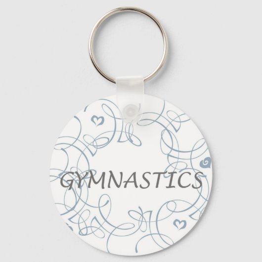 Gymnastiek met wervelkolom sleutelhanger (Voorkant)