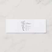 Gymnastiek Mini Visitekaartje (Achterkant)