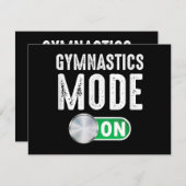 Gymnastiek Mode op Cool Gymnast Atleet (Voorkant / Achterkant)