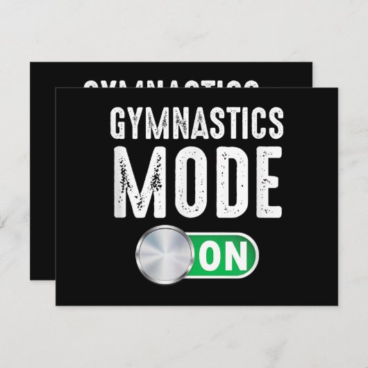 Gymnastiek Mode op Cool Gymnast Atleet (Voorkant / Achterkant)