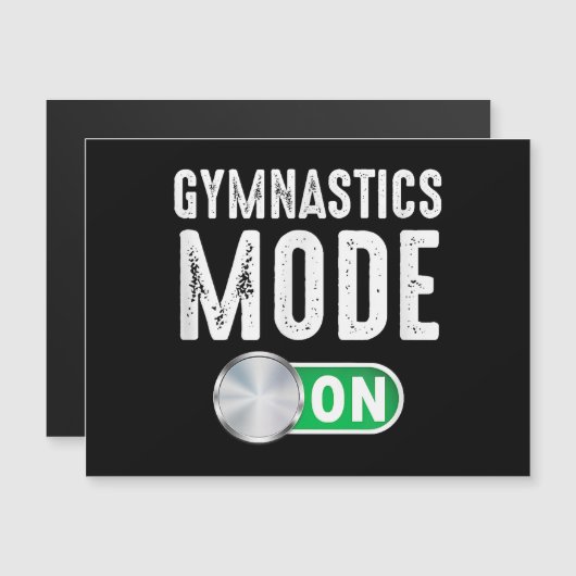 Gymnastiek Mode op Cool Gymnast Atleet (Voorkant / Achterkant)