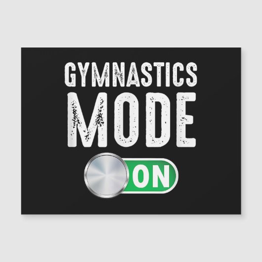 Gymnastiek Mode op Cool Gymnast Atleet (Voorkant)