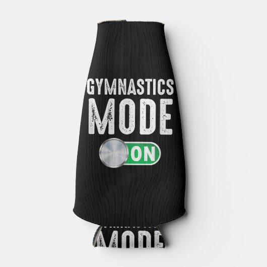 Gymnastiek Mode op Cool Gymnast Atleet Flesjeskoeler (Voorkant)