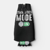 Gymnastiek Mode op Cool Gymnast Atleet Flesjeskoeler (Achterkant)