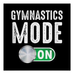 Gymnastiek Mode op Cool Gymnast Atleet Perfect Poster