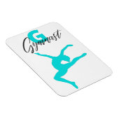 Gymnastiek Monogram G is voor Gymnast Magneet (Rechterzijde)