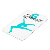Gymnastiek Monogram G is voor Gymnast Magneet (Linkerzijde)
