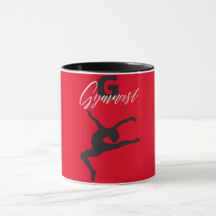Gymnastiek Monogram G is voor Gymnast Mok