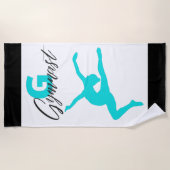 Gymnastiek Monogram G is voor Gymnast Strandlaken (Voorkant)