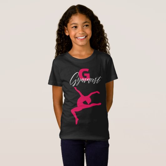 Gymnastiek Monogram G is voor Gymnast T-shirt (Voorkant volledig)