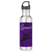 Gymnastiek Monogram G is voor Gymnast Waterfles (Voorkant)