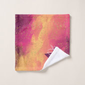 Gymnastiek Monogram Naam Gold Glitter Bad Handdoek (Wasdoekje)