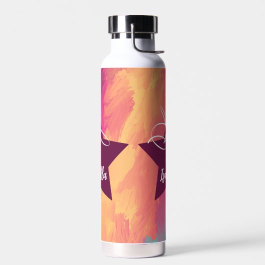 Gymnastiek Monogram Naam Waterfles (Links)