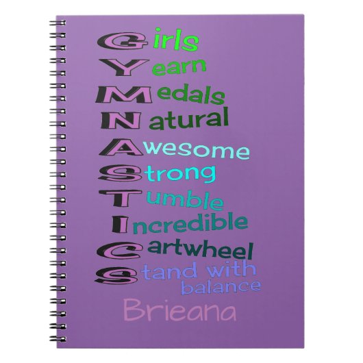 Gymnastiek (naam wijzigen) notitieboek (Voorkant)