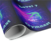 Gymnastiek Niveau 7 Starburst - Aangepaste naam/Ni Cadeaupapier (Rol Hoek)