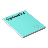 Gymnastiek Notitieblok met hart (Schuin)