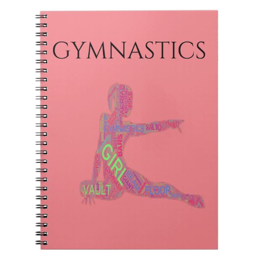 Gymnastiek notitieboek. notitieboek (Voorkant)