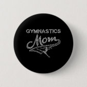 Gymnastiek ondersteunt vrouwen dansen ronde button 5,7 cm (Voorkant)