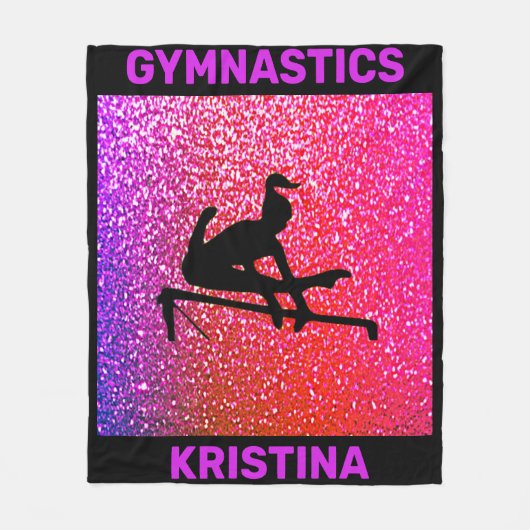 Gymnastiek Oneffen Bars Fleece Deken (Voorkant)