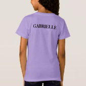 Gymnastiek Oneffen Bars Lavendel Sportief Silhouet T-shirt (Achterkant)