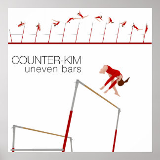 Gymnastiek- ongelijke Bar Poster