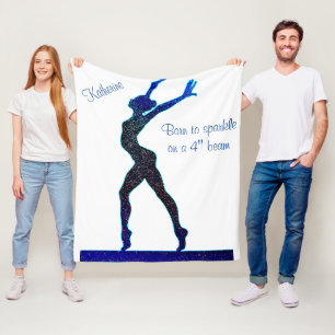 Gymnastiek op spaarpoot fleece deken