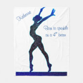 Gymnastiek op spaarpoot fleece deken (Voorkant)