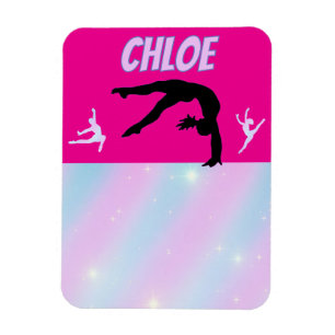 Gymnastiek Paarse Lila Hot Pink Baby Blue Pastel Magneet