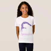 Gymnastiek Paarse Lila Shimmer T-Shirt (Voorkant volledig)