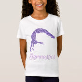 Gymnastiek Paarse Lila Shimmer T-Shirt (Voorkant)