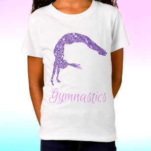 Gymnastiek Paarse Lila Shimmer T-Shirt