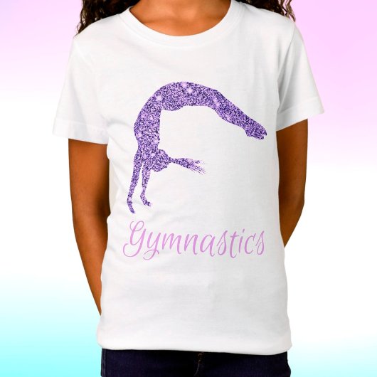 Gymnastiek Paarse Lila Shimmer T-Shirt