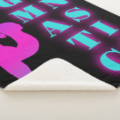 Gymnastiek Paarse Roze Turquoise Ombre Sherpa Deken (3/4)