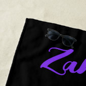 Gymnastiek Paarse Roze Turquoise Ombre Strandlaken (In situ)