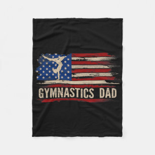 Gymnastiek Papa Amerikaans VS Vlag Sport GI Fleece Deken