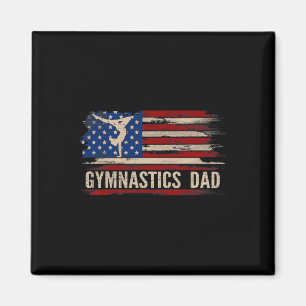 Gymnastiek Papa Amerikaans VS Vlag Sport GI Magneet