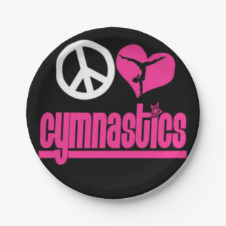 Gymnastiek papier borden gymnast papieren bordje