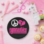 Gymnastiek papier borden gymnast papieren bordje (Feest)