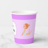 Gymnastiek partij papieren bekers (Achterkant)