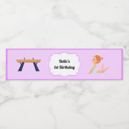 Gymnastiek Partij Water Flaceletiket Waterfles Etiket