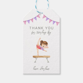 Gymnastiek Party Favor Label Cadeaulabel