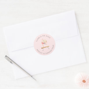 Gymnastiek Party Sticker   Turnen Sticker