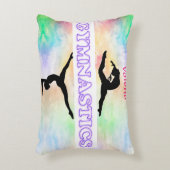 Gymnastiek pasta Girls Fleece Blanket Accent Kussen (Voorkant(Verticaal))