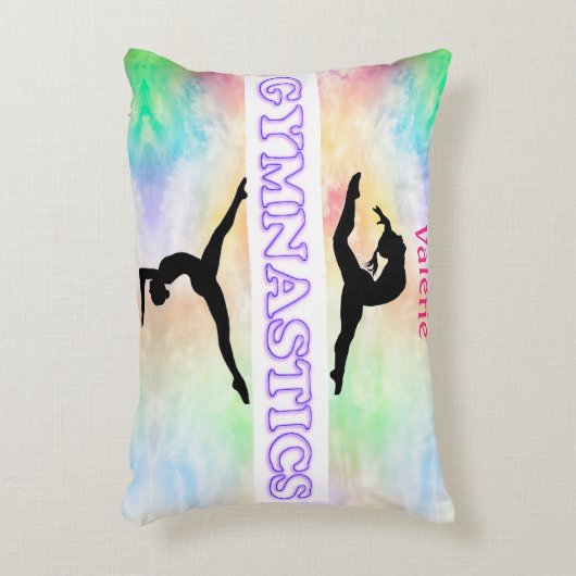 Gymnastiek pasta Girls Fleece Blanket Accent Kussen (Voorkant(Verticaal))