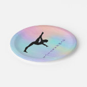 Gymnastiek Pastel Papier Borden Papieren Bordje (Gekanteld)