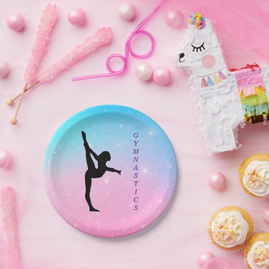 Gymnastiek Pastel Papier Borden Papieren Bordje (Feest)