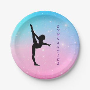 Gymnastiek Pastel Papier Borden Papieren Bordje