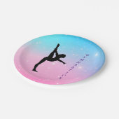 Gymnastiek Pastel Papier Borden Papieren Bordje (Gekanteld)